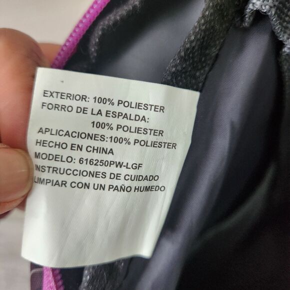 Eastsport Sling Pack Backpack Strap Crossbody Floral Pink Black Bag Triple Zip - Picture 9 of 12